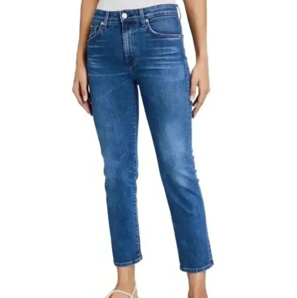 5/$100 CQY Denim Friend High-Rise Straight-Leg Jeans